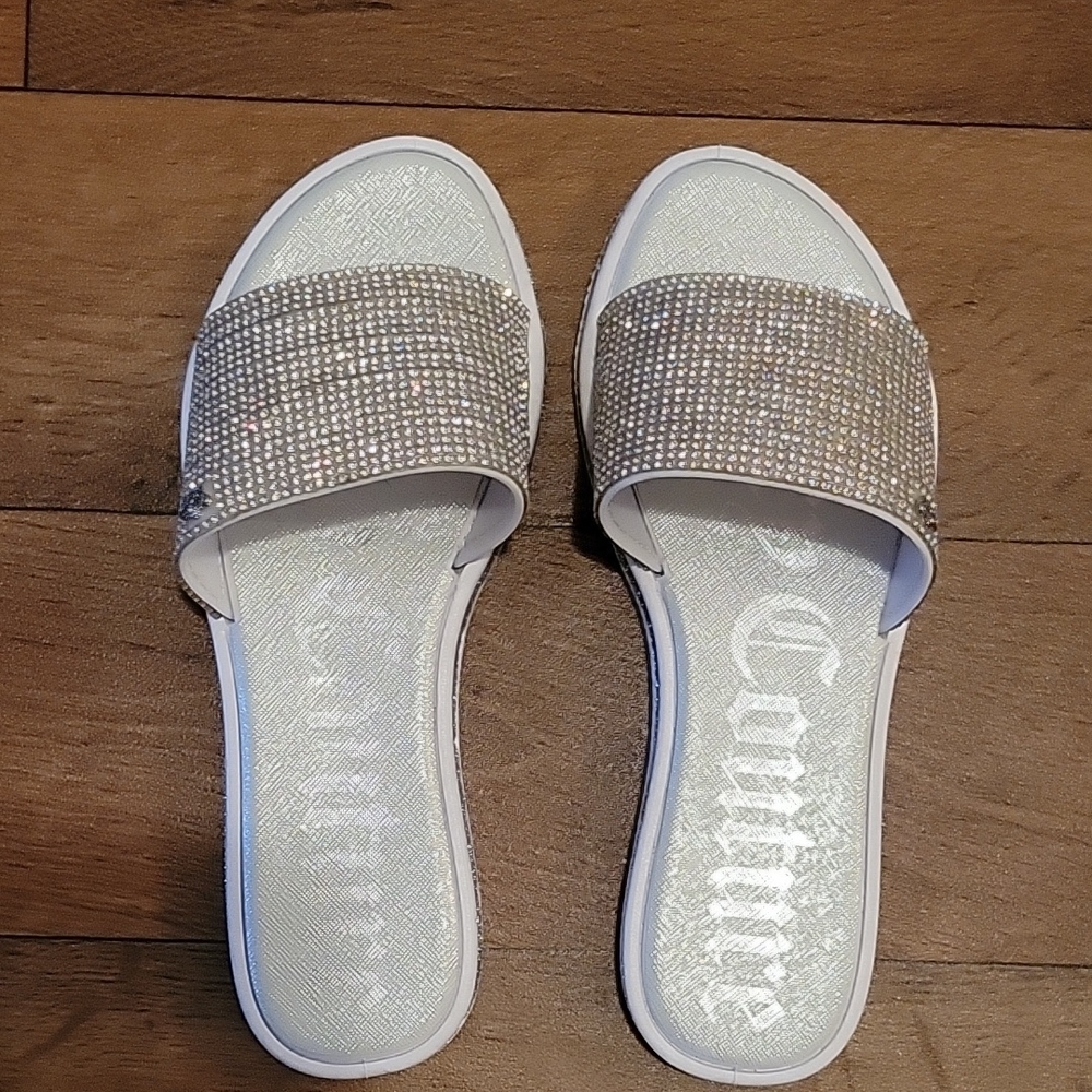 Juicy Couture Bedazzled Slide Sandals